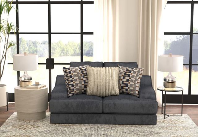 Jackson Furniture Olympus Sapphire Loveseat with Cuddler Coil Cushions-1