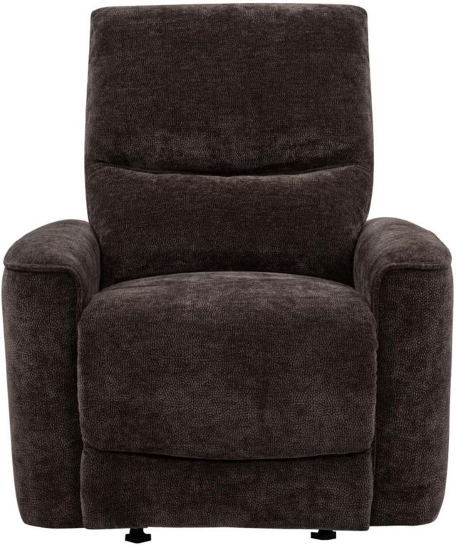 Coaster® Navarro Dark Brown Chenille Upholstered Glider Manual Recliner Chair-1