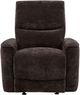 Coaster® Navarro Dark Brown Chenille Upholstered Glider Manual Recliner Chair-1
