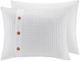 Olliix by Madison Park 3 Piece White King/California King Finley Cotton Waffle Weave Comforter Set-2
