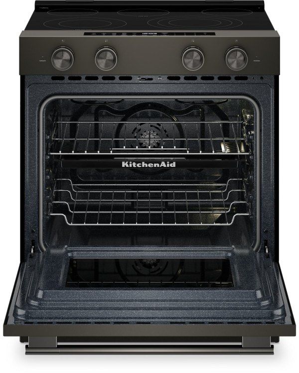 KitchenAid® 30" Black Ore Slide-In Electric Range-4