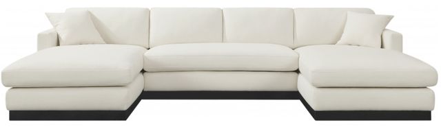 Meridian Furniture Johanna 3-Piece Cream U-Shape Sectional-1
