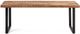 A & B Home Black/Brown Bench-1