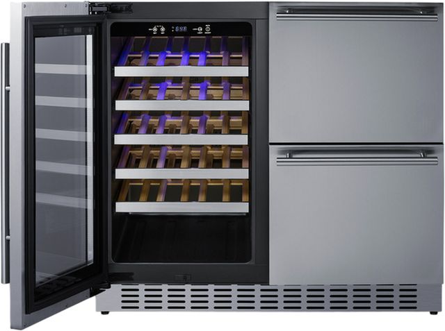 Summit® 36" Stainless Steel Combination Beverage Center-1