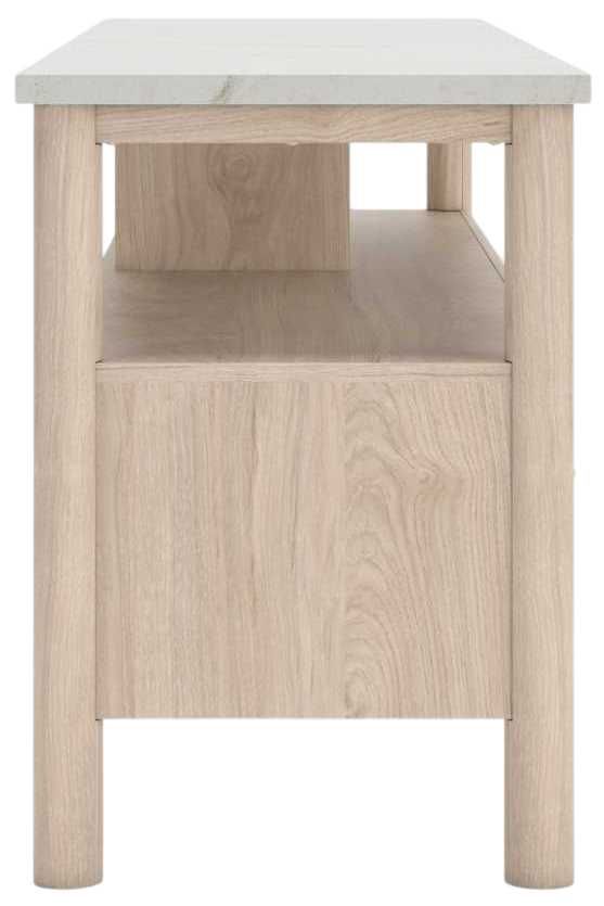 Signature Design by Ashley® Cadmori Beige/White 71" TV Stand-2