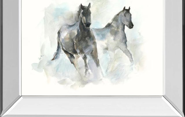 Classy Art Run Free I by Ethan Harper Mirror Framed Wall Art-1