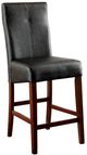 Furniture of America® Bonneville 2-Piece Black/Brown Cherry Counter Chair Set-0