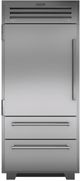 Sub-Zero® PRO Series 36" 22.7 Cu. Ft. Stainless Steel Built-In Bottom Freezer Refrigerator-0