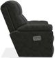 La-Z-Boy® Morrison Navy Leather Power Rocking Recliner with Headrest-2