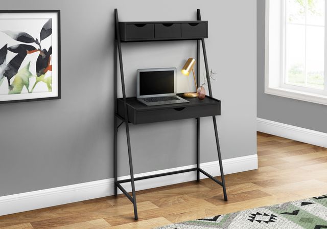Monarch Specialties Inc. 32"L Black Metal Computer Desk-3