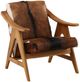 Dovetail Furniture Norcross Brown/White Occasional Chair-0