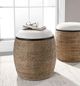 Uttermost® Island Light Beige/Natural Accent Stool-1