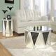 ACME Furniture Noor Mirrored End Table with Faux Crystal Accents-1