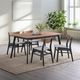 ACME Furniture Rebi Walnut Dining Table with Black Base-1