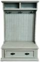 Million Dollar Rustic Tiffany Blue Tall Hall Tree-0