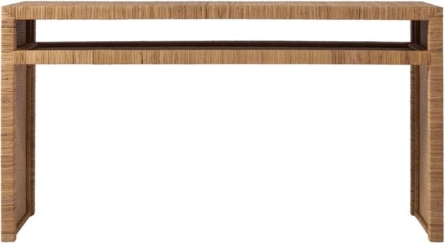 Universal Explore Home™ Escape-Coastal Living Home Long Key Brown Console Table-0