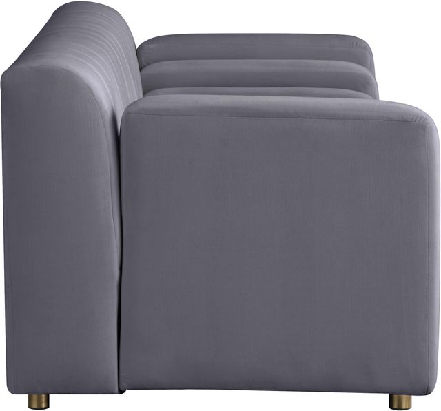 Meridian Furniture Naya Grey Velvet Loveseat-2