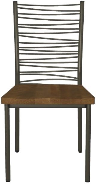 Amisco Customizable Crescent Dining Side Chair-1