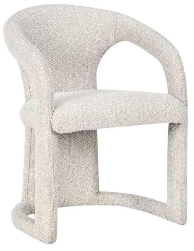 Classic Home Archie Birch Cream Dining Arm Chair-0