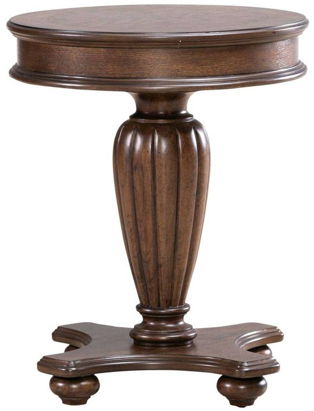 Liberty Furniture Allington Satin Sienna Round End Table-2