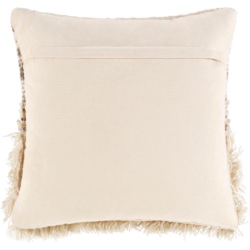 Surya Merida Taupe 22"x22" Toss Pillow with Down Insert-1