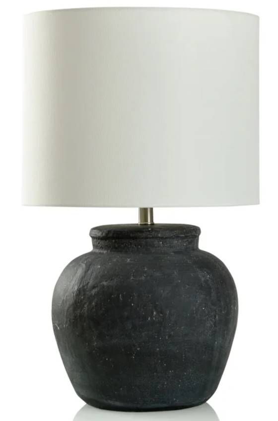 Stylecraft Black/Off-White Table Lamp-0