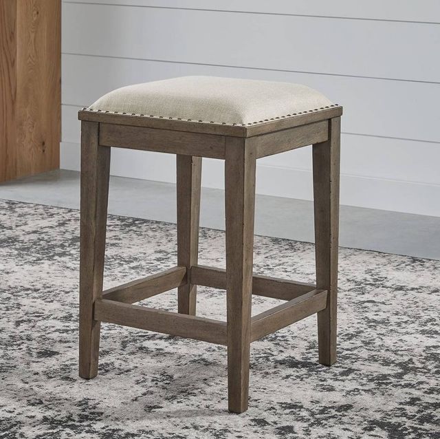 Liberty Furniture Americana Farmhouse Dusty Taupe Console Stool-1