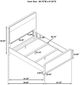 Coaster® Ladera Cream/Light Elm Queen Panel Bed -4