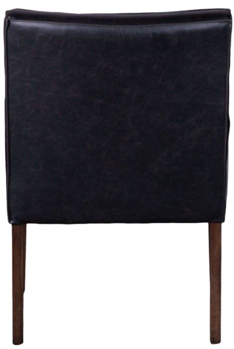 Home Trends & Design Madison Antique Black/Dark Brown Arm Chair-2