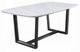 ACME Furniture Madan White Dining Table with Weathered Gray Base-0