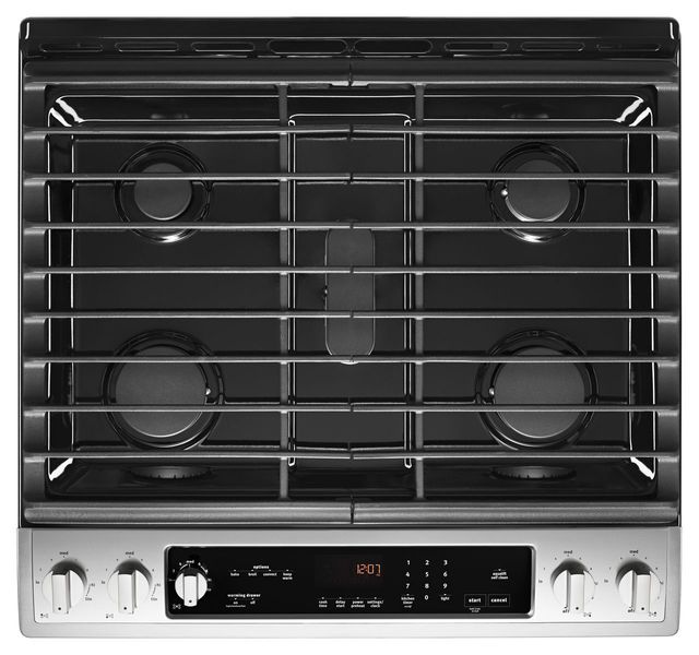 Maytag® 30" Fingerprint Resistant Stainless Steel Slide In Gas Range-2