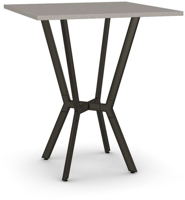 Amisco Customizable Norcross 42" Thermo Fused Laminate Square Bar Table-0