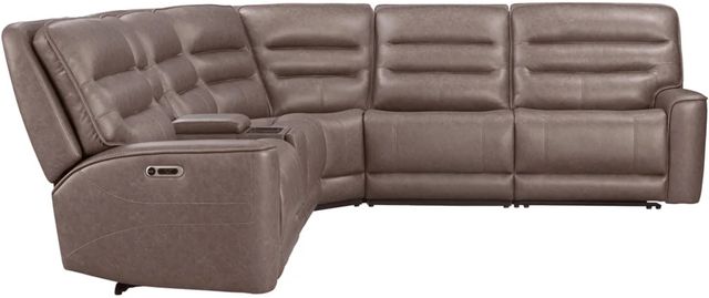 Parker House® Lawson 6-Piece Sydney Brunette Power Reclining L-Shape Sectional-3
