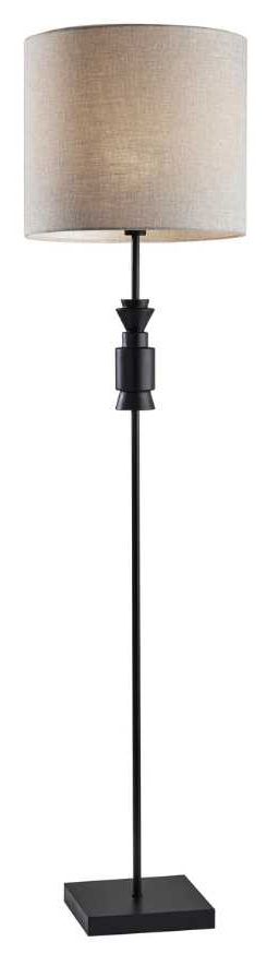 Adesso® Elton Black Floor Lamp-0