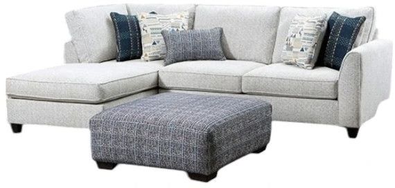 Furniture of America® Chepstow 2-Piece Cream Left-Arm Facing Sectional and Chaise-0