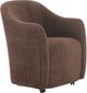 Moe's Home Collection Drava Dark Brown Rolling Dining Chair-0