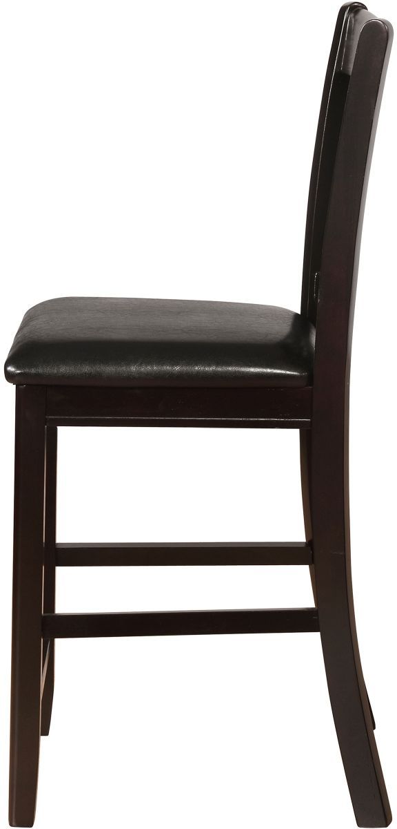 Coaster® Lavon 2-Piece Black Espresso Upholstered Counter Chairs-3