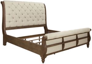 Liberty Furniture Americana Farmhouse Black/Dusty Taupe California King Sleigh Bed
