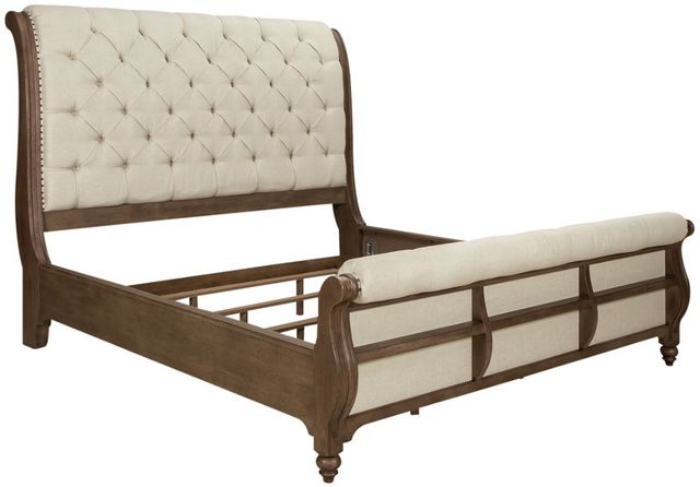 Liberty Furniture Americana Farmhouse Black/Dusty Taupe California King Sleigh Bed