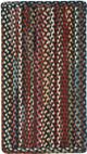 Capel Rugs Plymouth Black 24" x 36" Vertical Stripe Rectangle Throw Rug-0