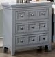 Furniture of America® Castlile Gray Nightstand-0