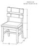 International Furniture Direct Dutton Brown Side Chair-2