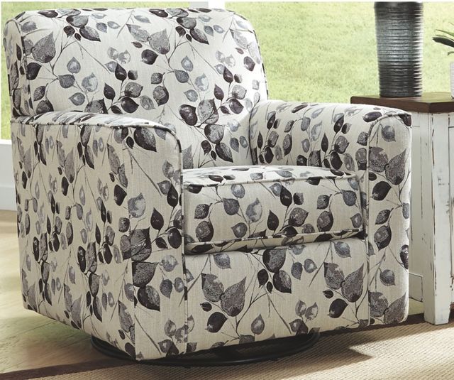 Benchcraft® Abney Platinum Swivel Accent Chair-1