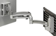 Chief® Kontour™ Silver K1S 1 Monitor Dynamic Slatwall Mount-1