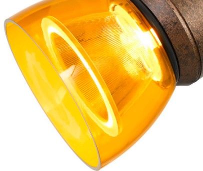 Cal® Lighting & Accessories Rust/Yellow Track Light-1