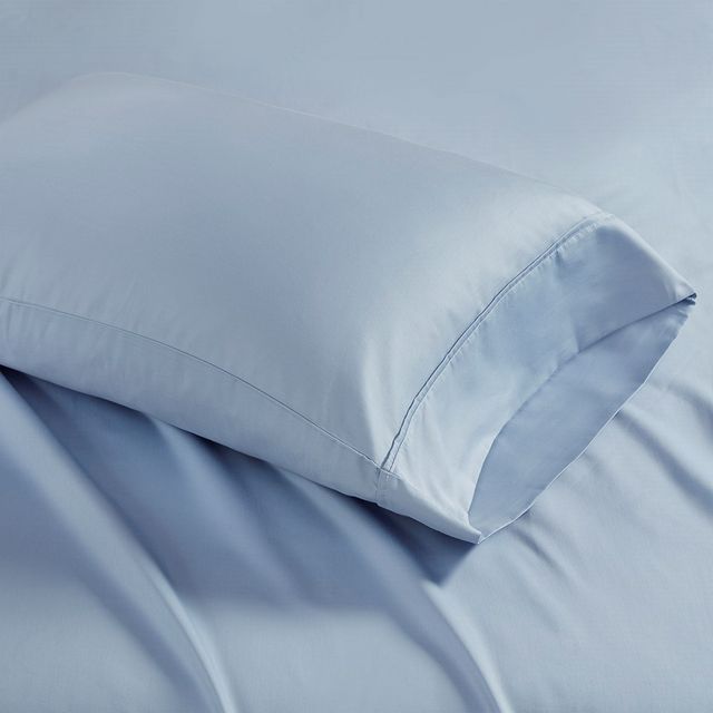 Olliix by Madison Park Blue King 1500 Thread Count Cotton Rich Sheet Set-1