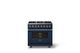 Viking® 5 Series 36" Slate Blue Pro Style Dual Fuel (LP) Range with Brushed Brass Trim-3