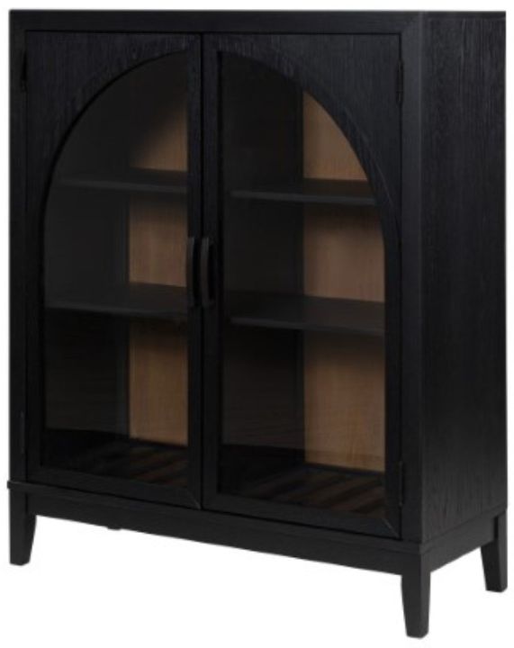Signature Design by Ashley® Armenleigh Black/Brown Bar Cabinet-1
