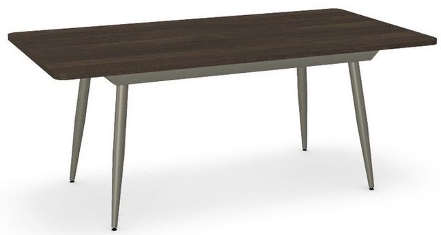 Amisco Customizable Richview Birch Veneer Table with Tapered Metal Legs-0