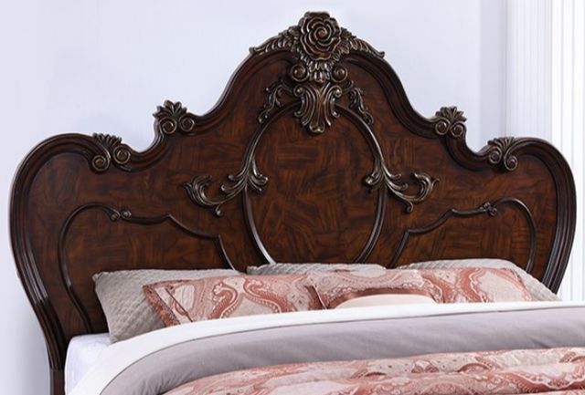 Furniture of America® Roselli 4-Piece Dark Cherry Queen Bedroom Set-3